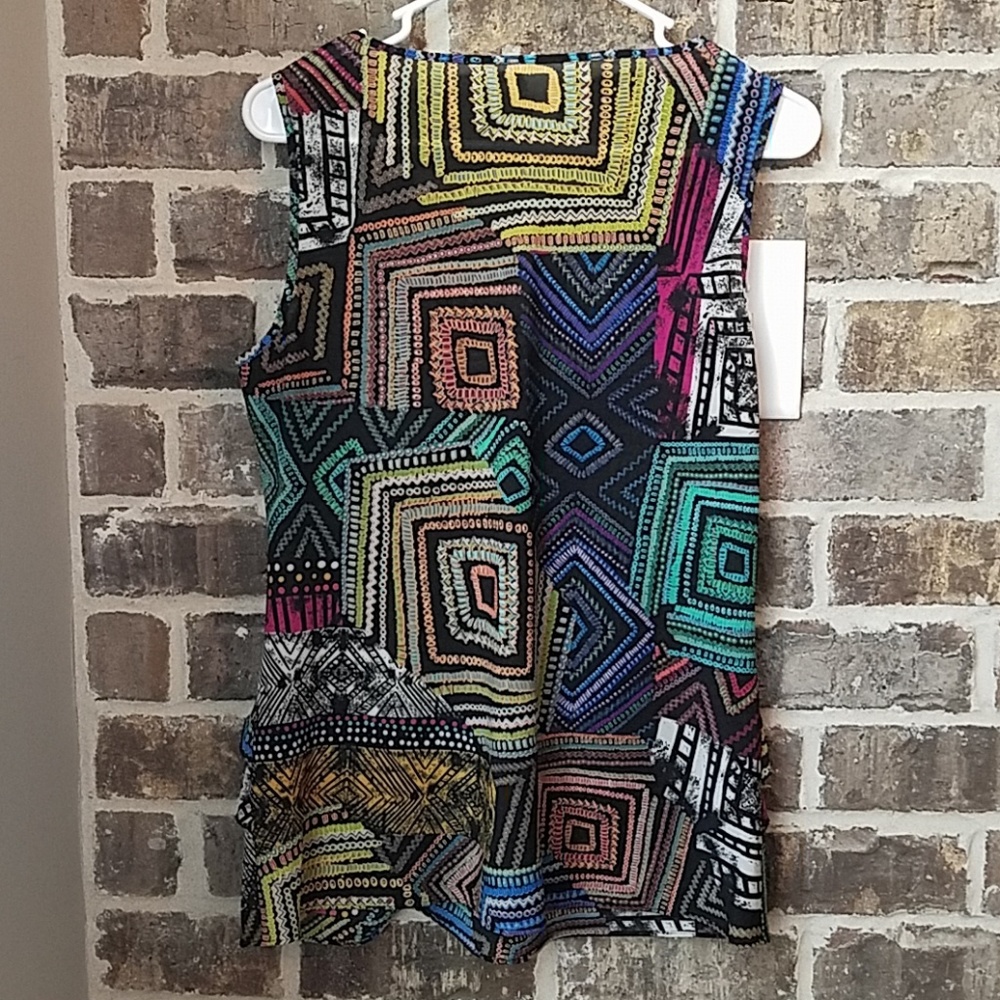 💥⭐🎪Multicolored Ruffled Top - Picture 2 of 2